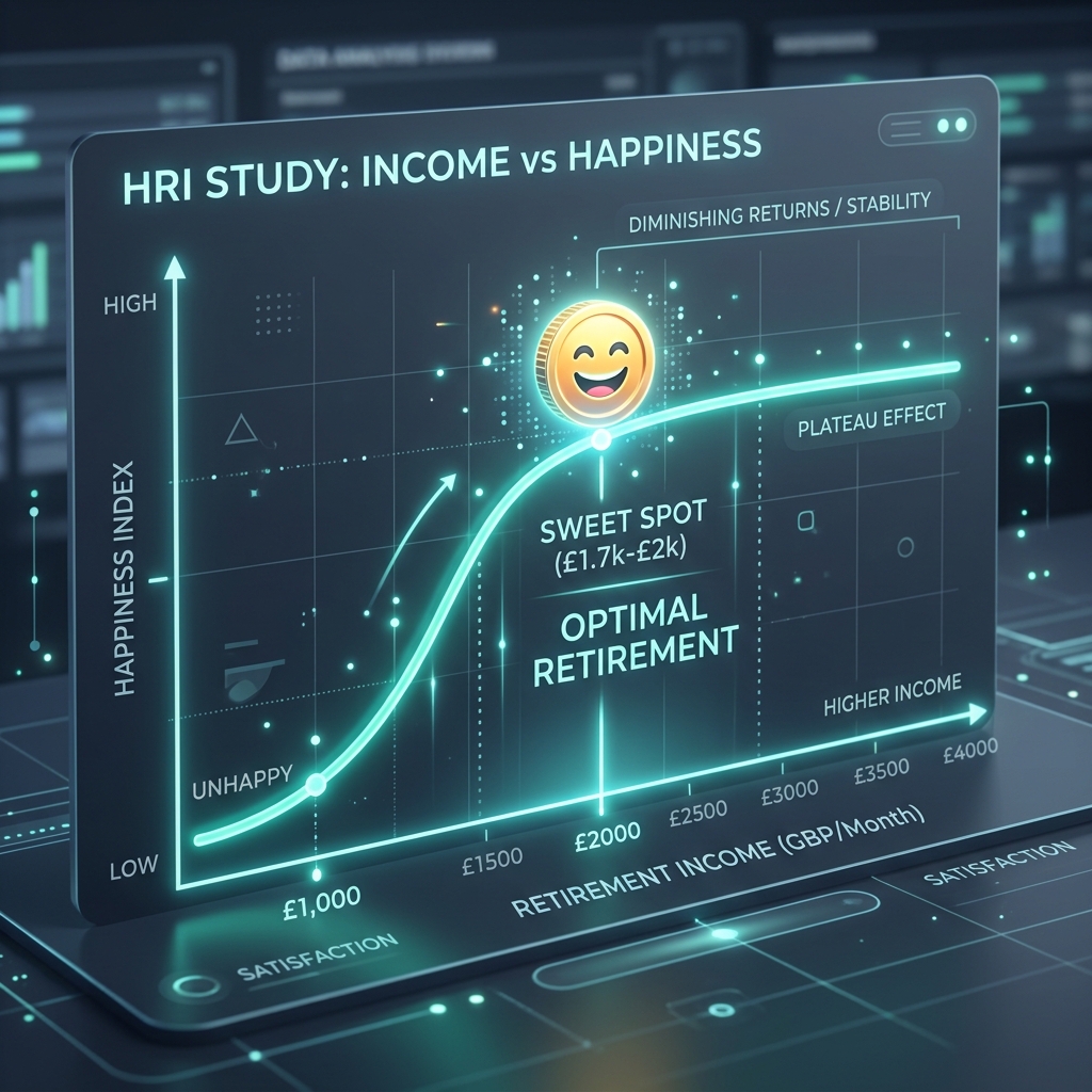 Income vs Happiness Sweet Spot Curve